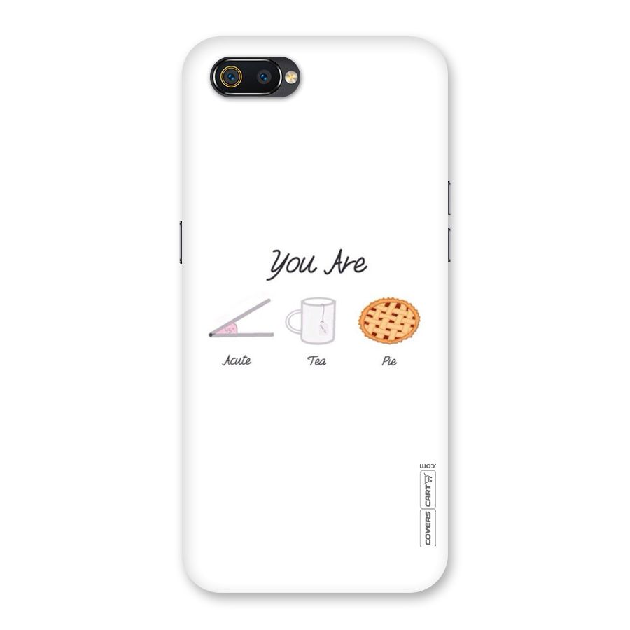 Acute Tea Pie Back Case for Realme C2