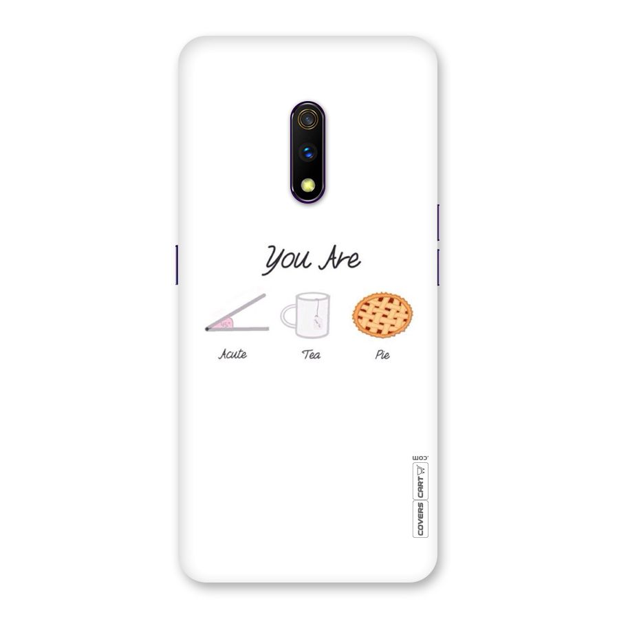 Acute Tea Pie Back Case for Realme X
