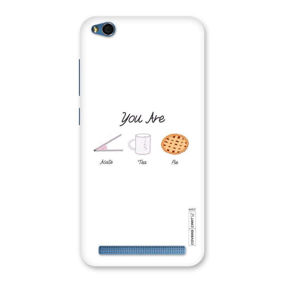Acute Tea Pie Back Case for Redmi 5A