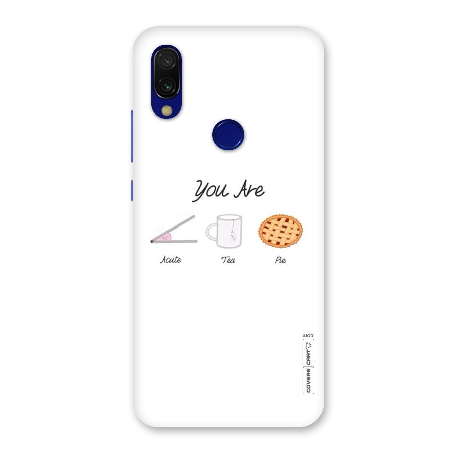 Acute Tea Pie Back Case for Redmi 7