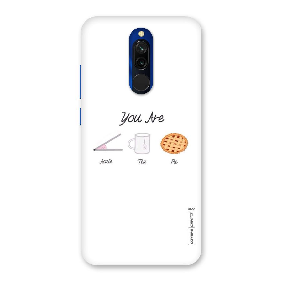 Acute Tea Pie Back Case for Redmi 8
