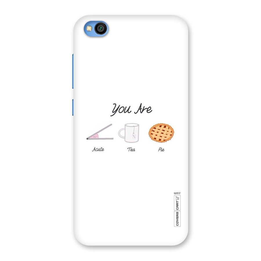 Acute Tea Pie Back Case for Redmi Go