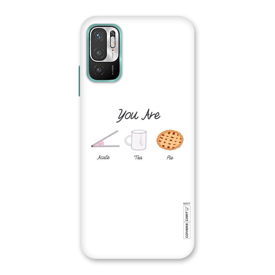 Acute Tea Pie Back Case for Redmi Note 10T 5G
