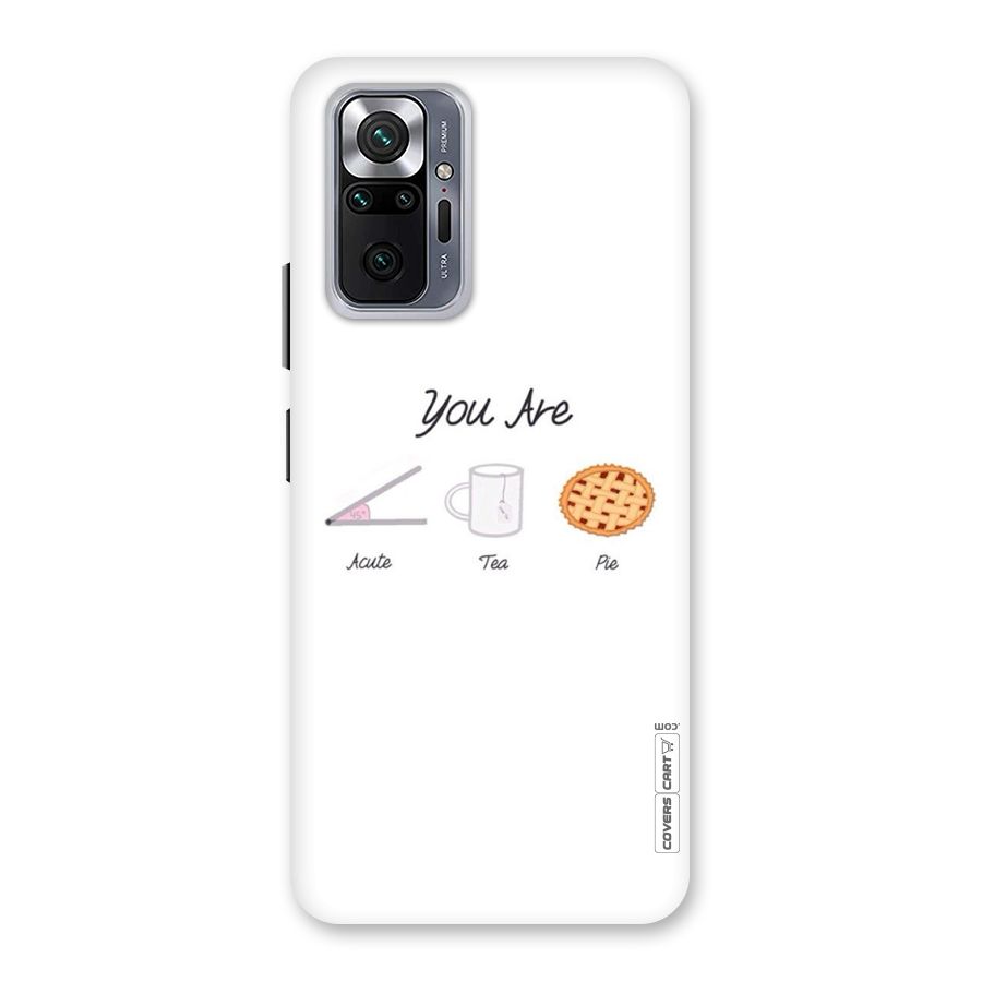 Acute Tea Pie Back Case for Redmi Note 10 Pro