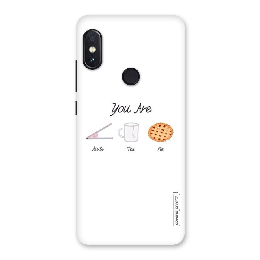 Acute Tea Pie Back Case for Redmi Note 5 Pro