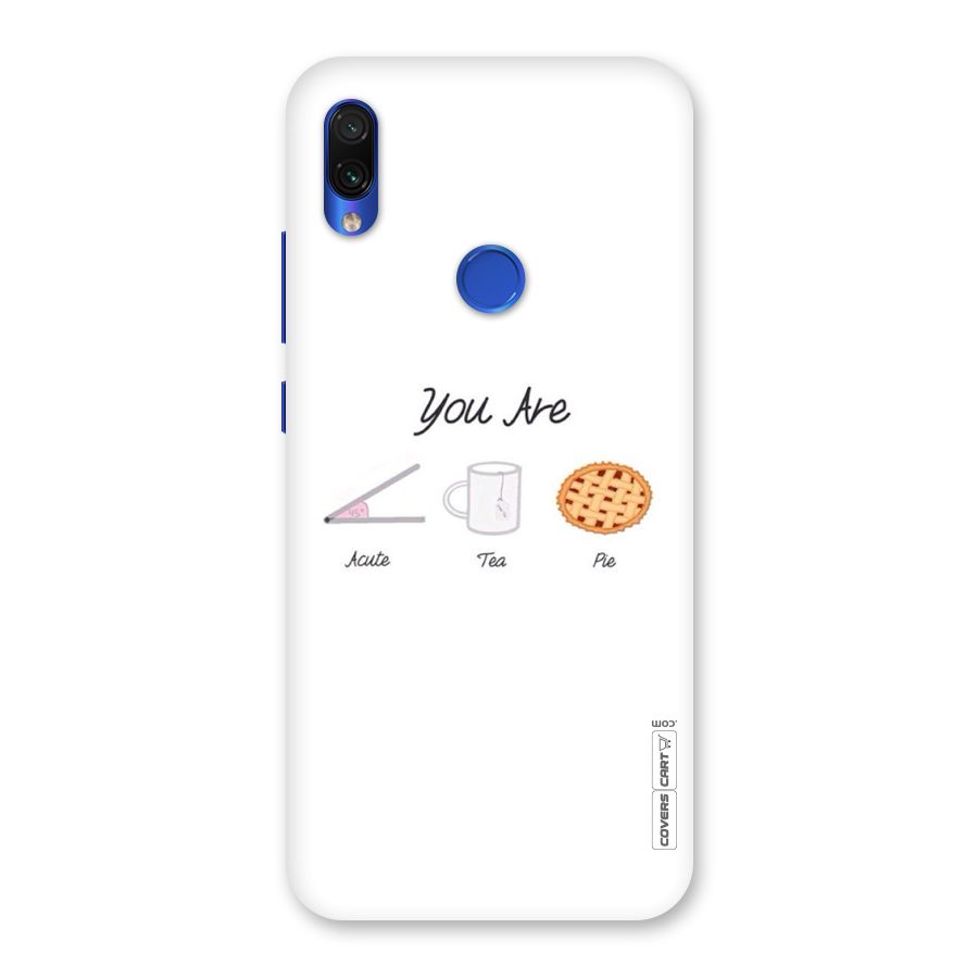Acute Tea Pie Back Case for Redmi Note 7S