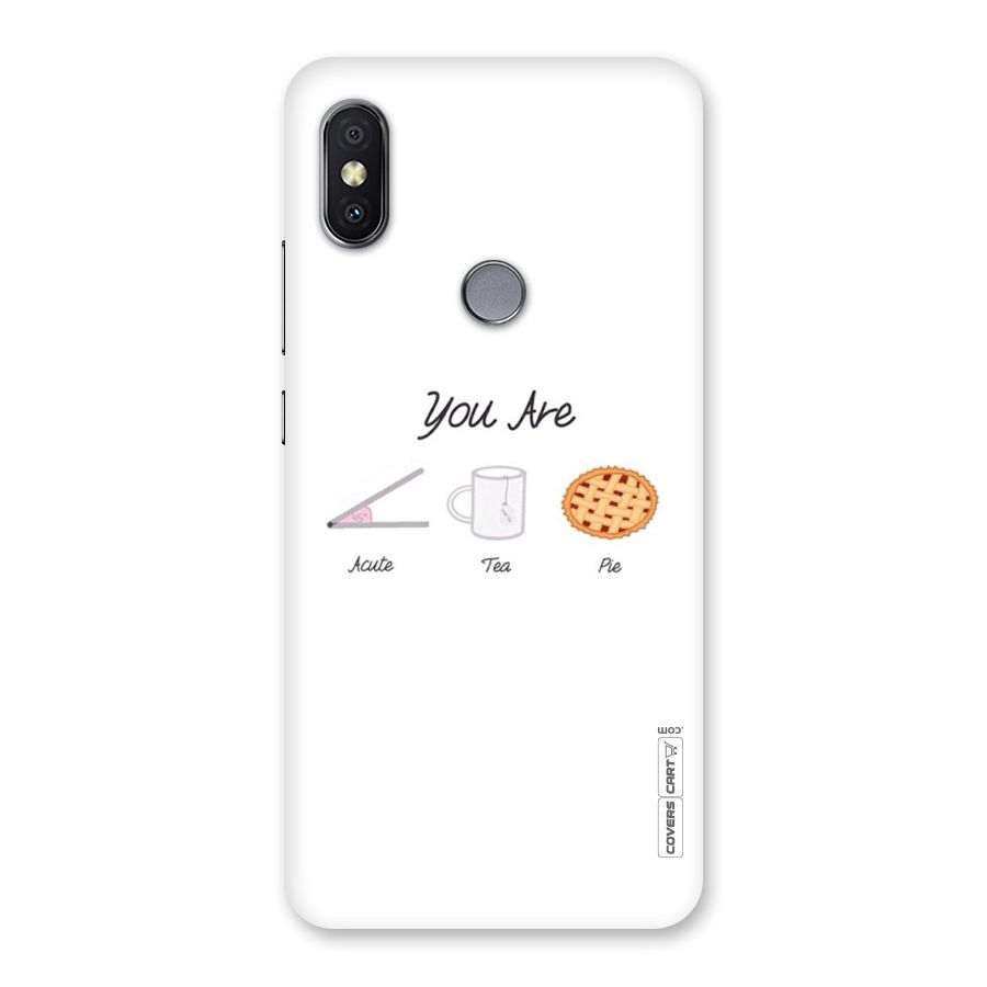Acute Tea Pie Back Case for Redmi Y2