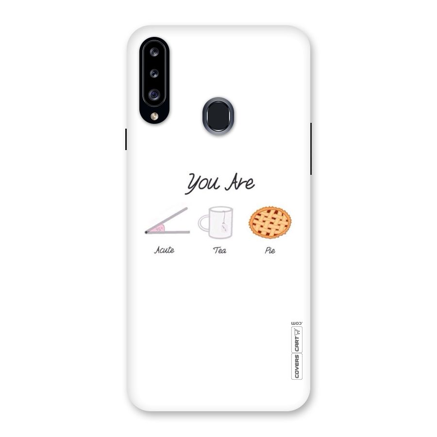 Acute Tea Pie Back Case for Samsung Galaxy A20s