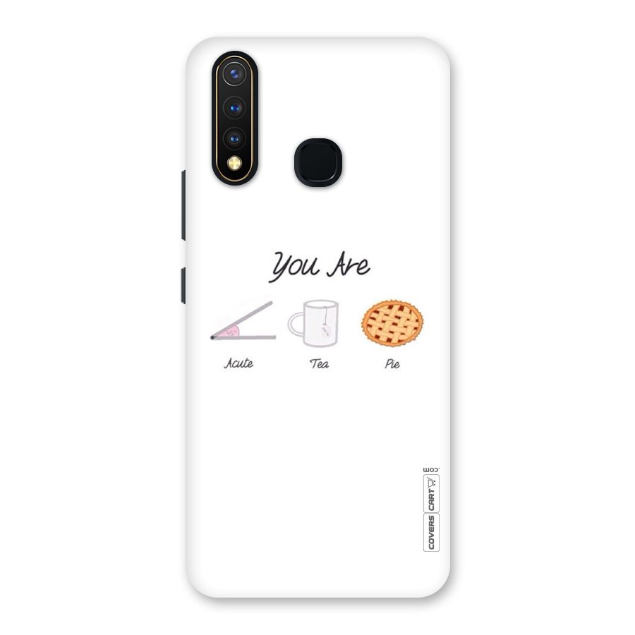 Acute Tea Pie Back Case for Vivo U20