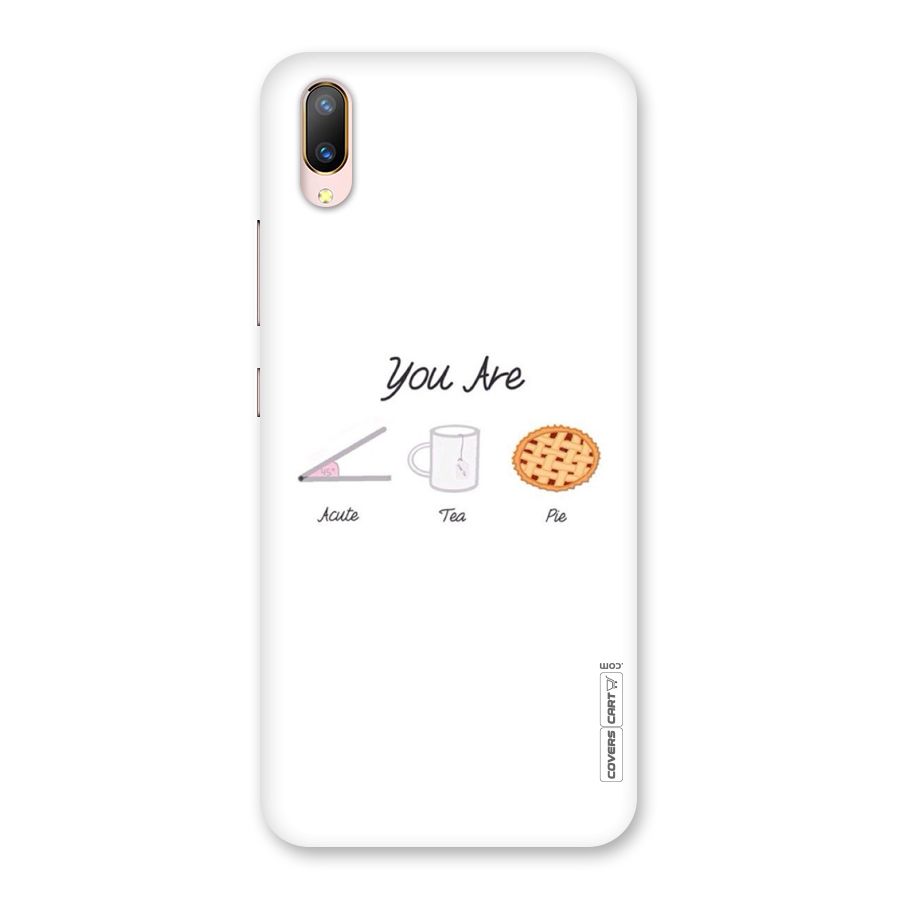 Acute Tea Pie Back Case for Vivo V11 Pro