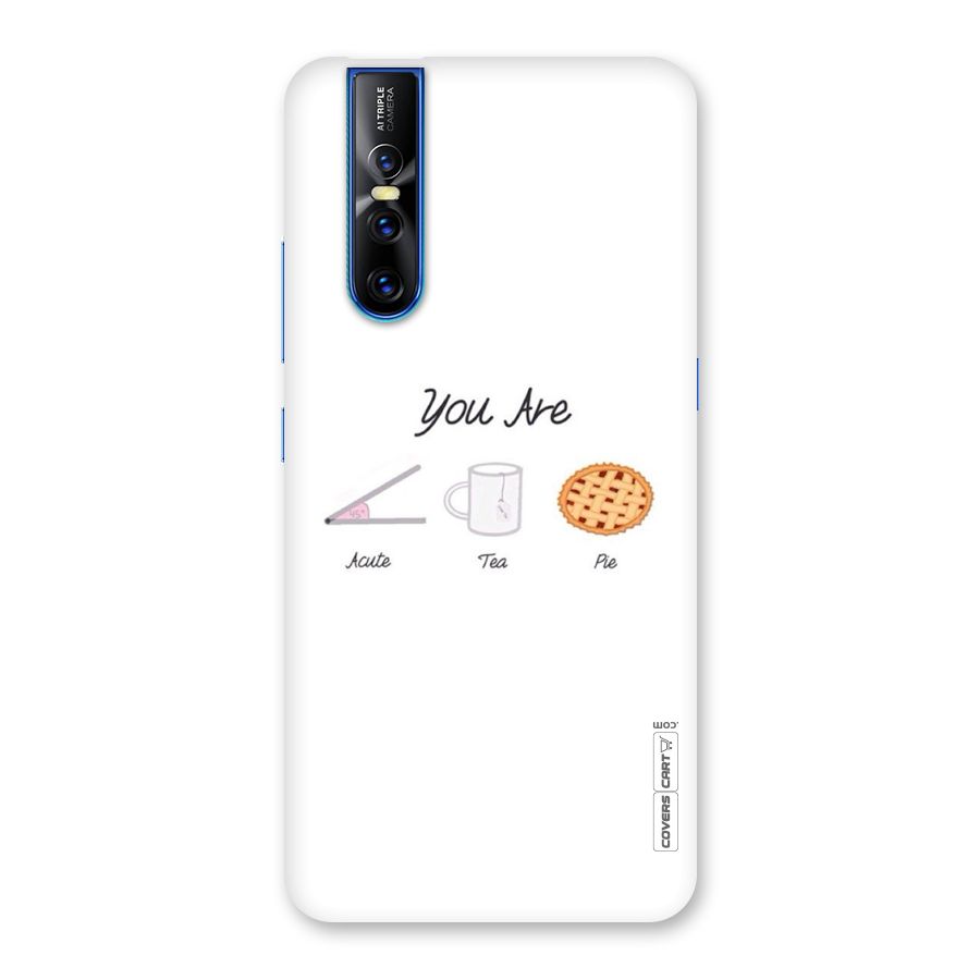 Acute Tea Pie Back Case for Vivo V15 Pro