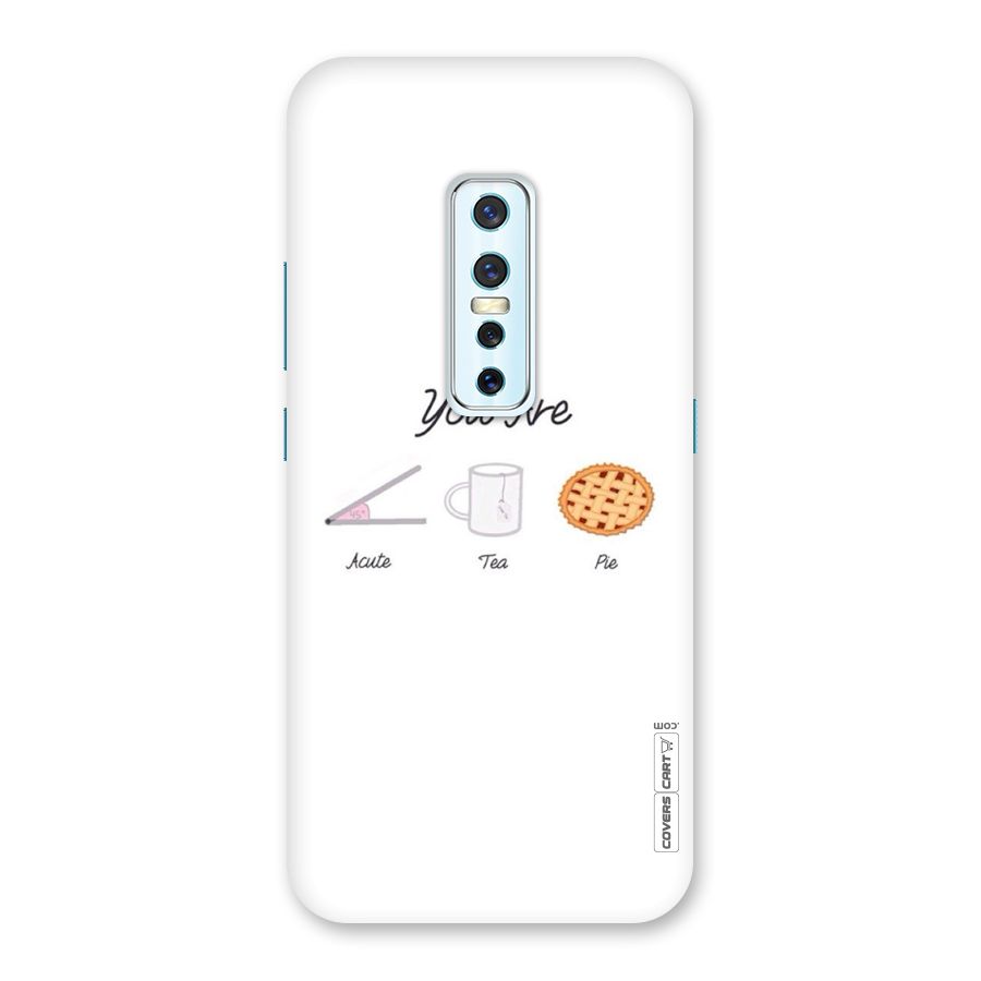 Acute Tea Pie Back Case for Vivo V17 Pro