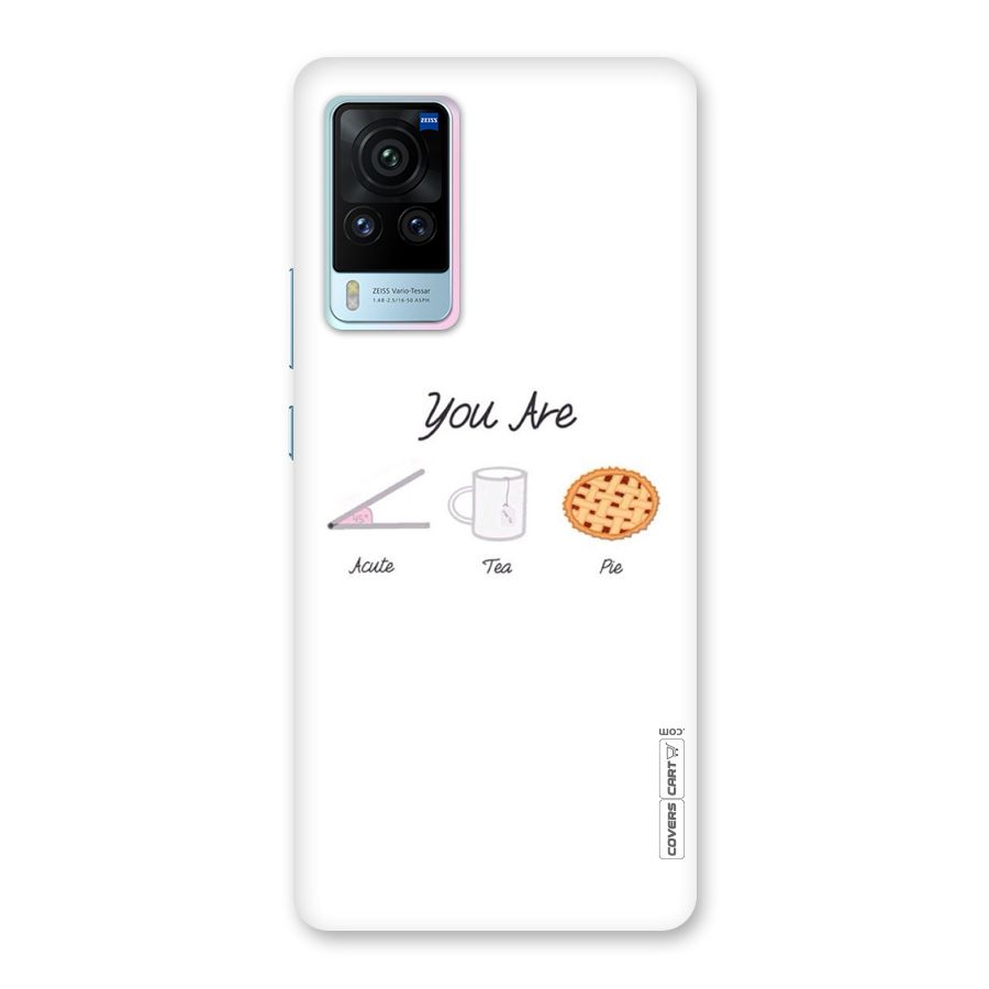 Acute Tea Pie Back Case for Vivo X60 Pro