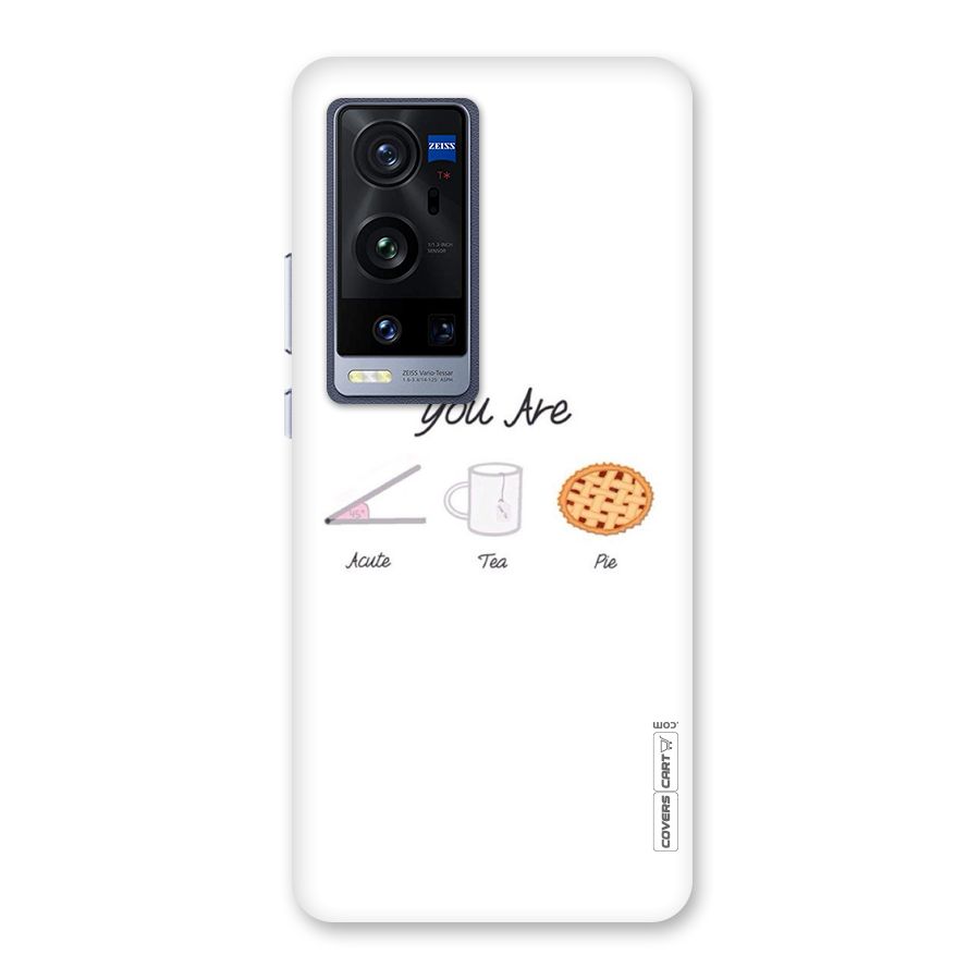 Acute Tea Pie Back Case for Vivo X60 Pro Plus