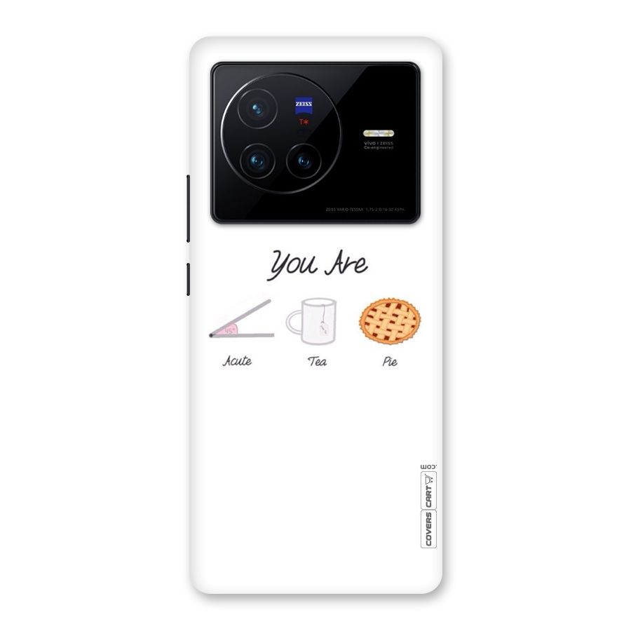 Acute Tea Pie Back Case for Vivo X80
