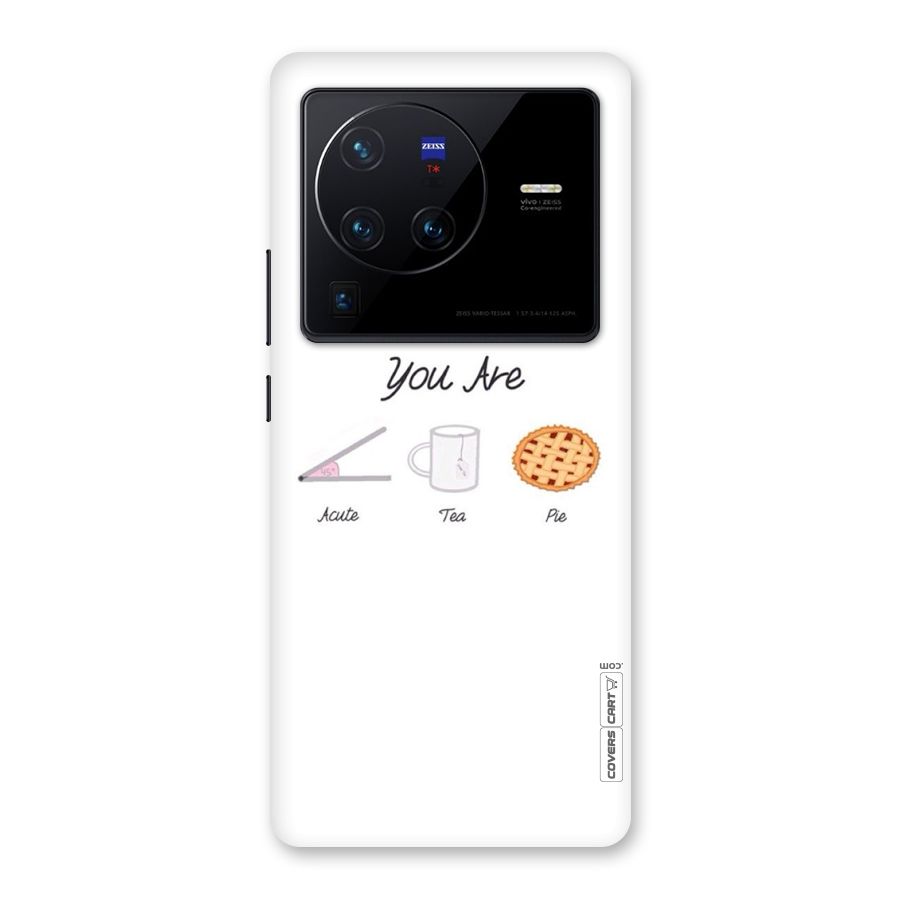 Acute Tea Pie Back Case for Vivo X80 Pro