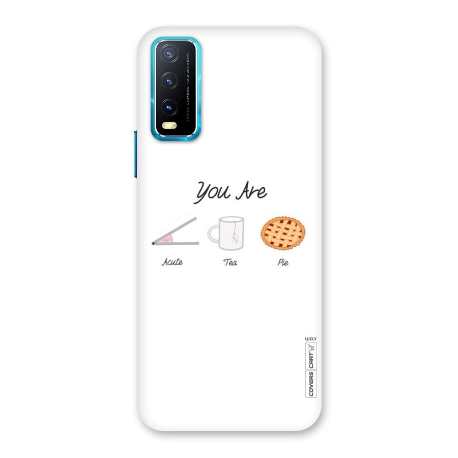 Acute Tea Pie Back Case for Vivo Y20A
