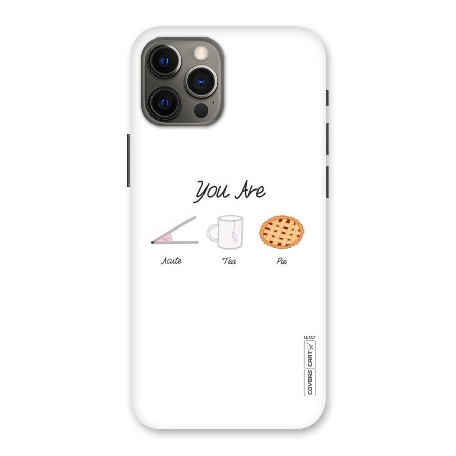 Acute Tea Pie Back Case for iPhone 12 Pro Max