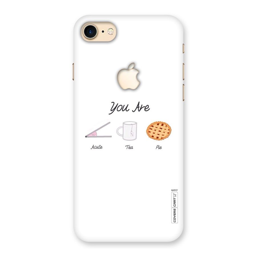 Acute Tea Pie Back Case for iPhone 7 Apple Cut
