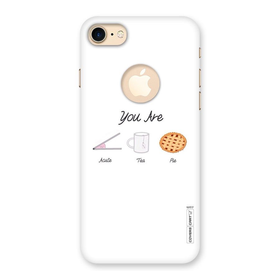 Acute Tea Pie Back Case for iPhone 8 Logo Cut