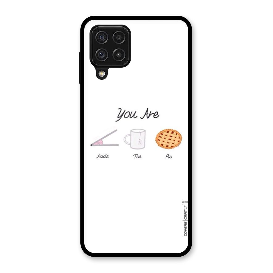 Acute Tea Pie Glass Back Case for Galaxy A22 4G