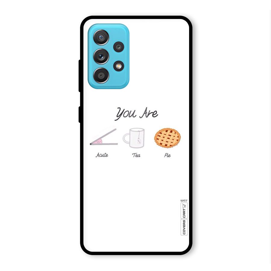 Acute Tea Pie Glass Back Case for Galaxy A52s 5G