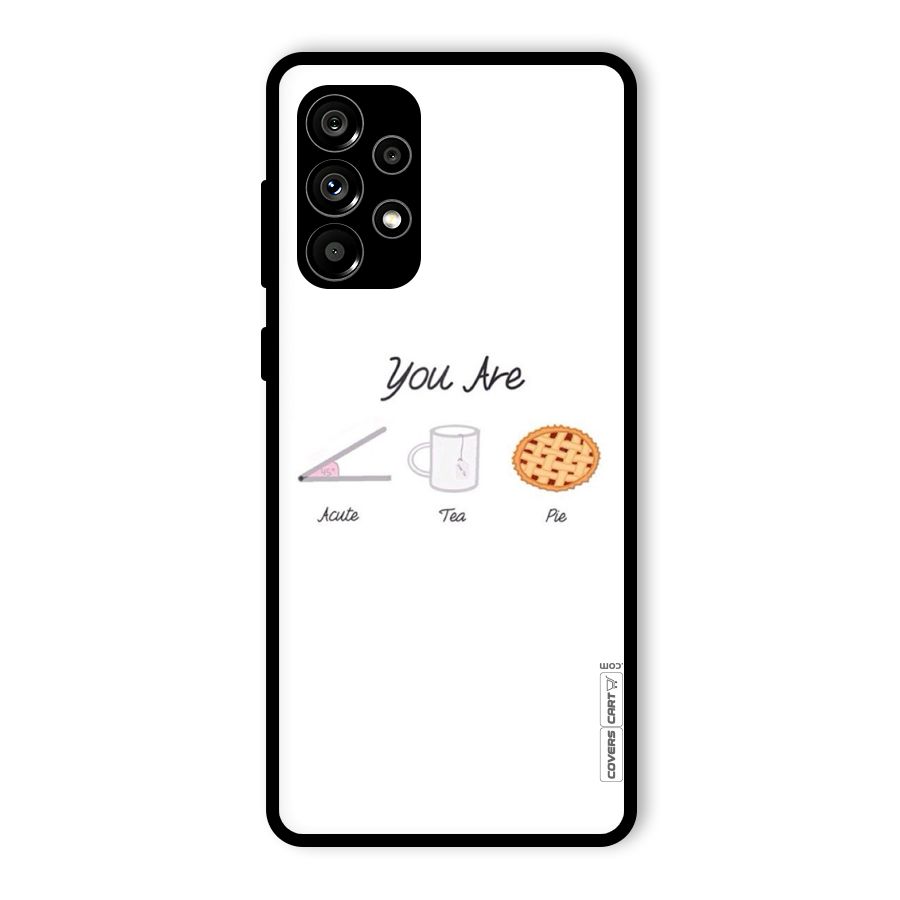 Acute Tea Pie Glass Back Case for Galaxy A73 5G