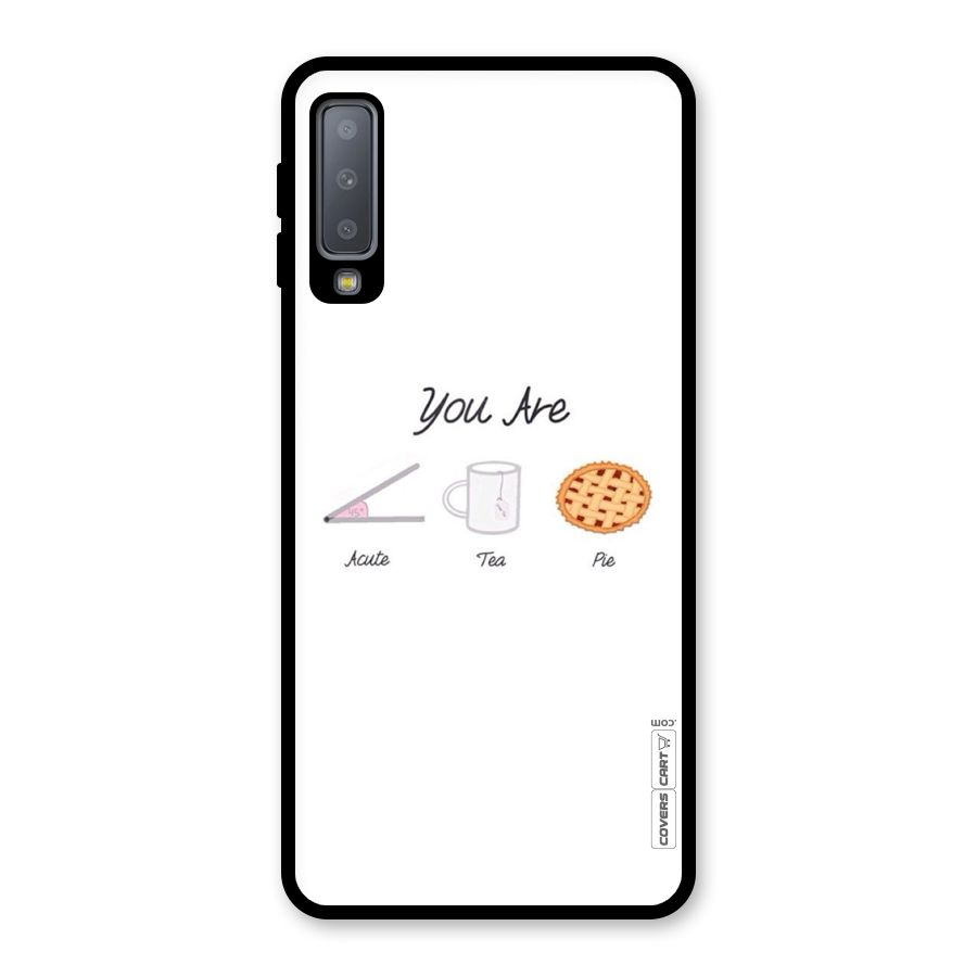 Acute Tea Pie Glass Back Case for Galaxy A7 (2018)