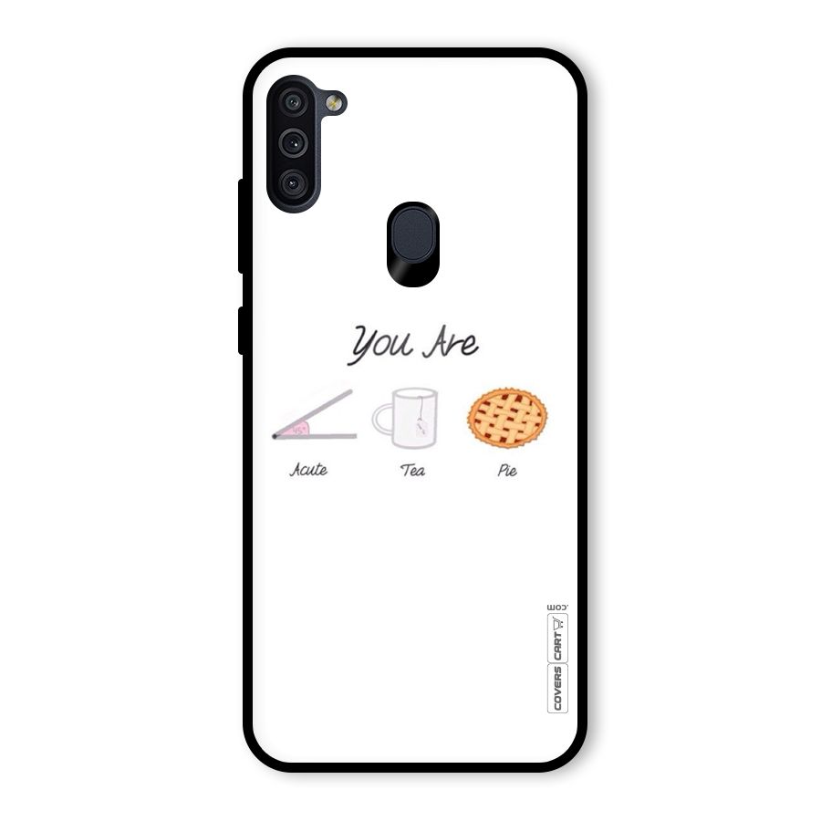 Acute Tea Pie Glass Back Case for Galaxy M11