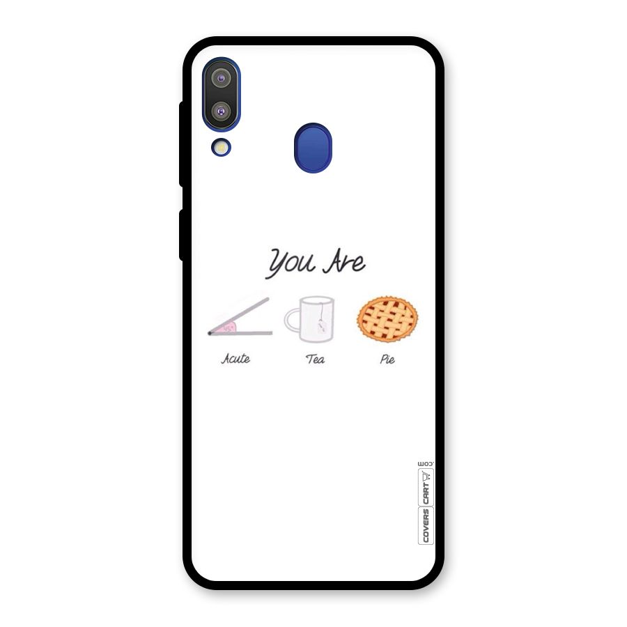 Acute Tea Pie Glass Back Case for Galaxy M20