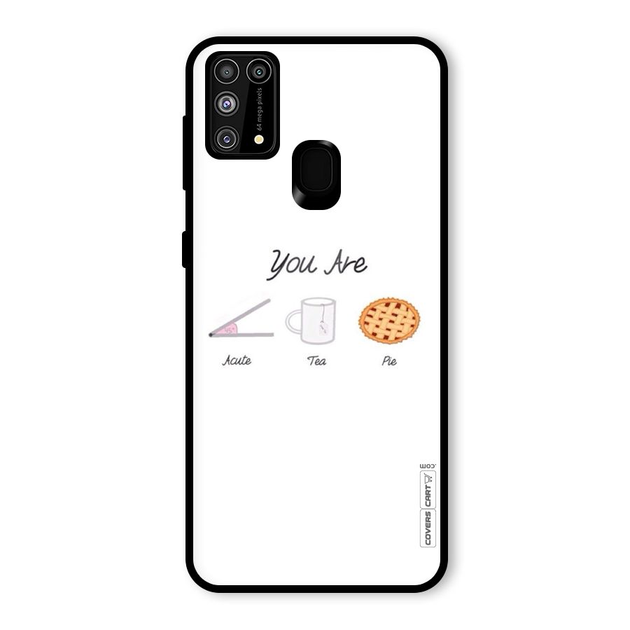Acute Tea Pie Glass Back Case for Galaxy M31
