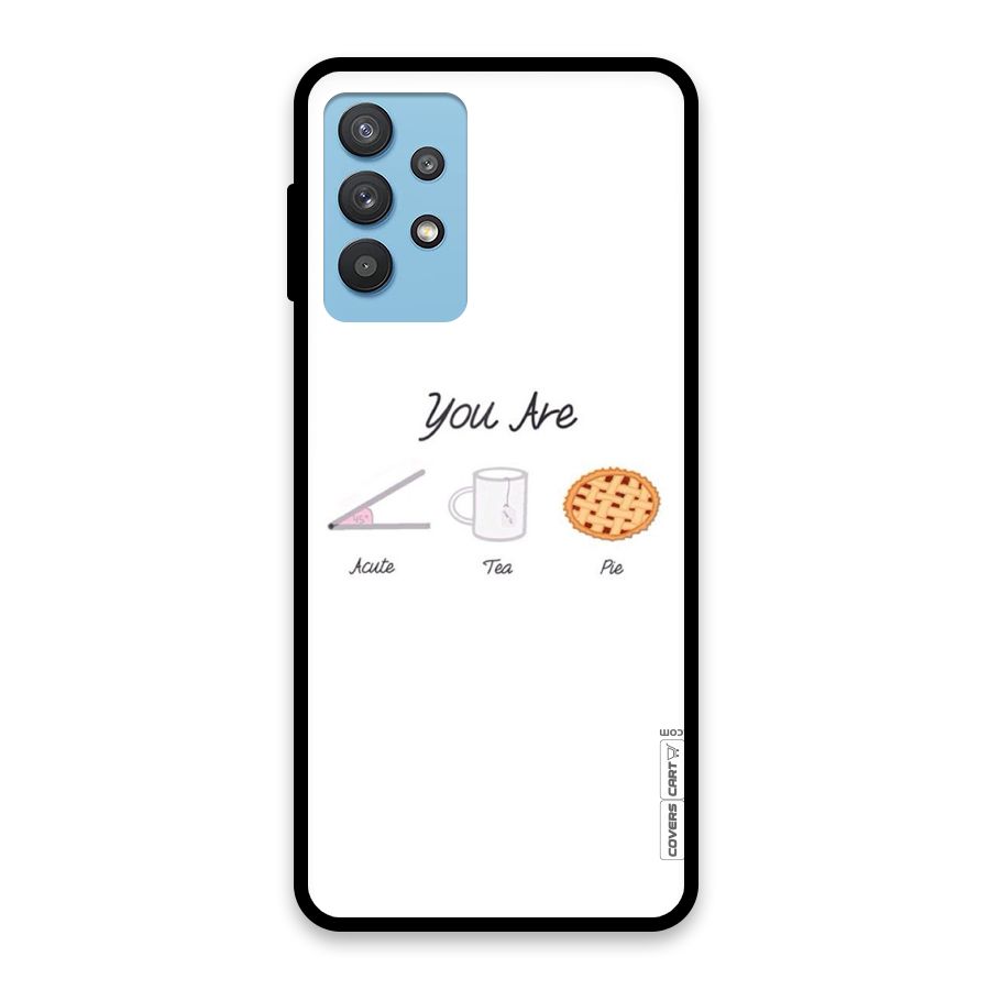 Acute Tea Pie Glass Back Case for Galaxy M32 5G