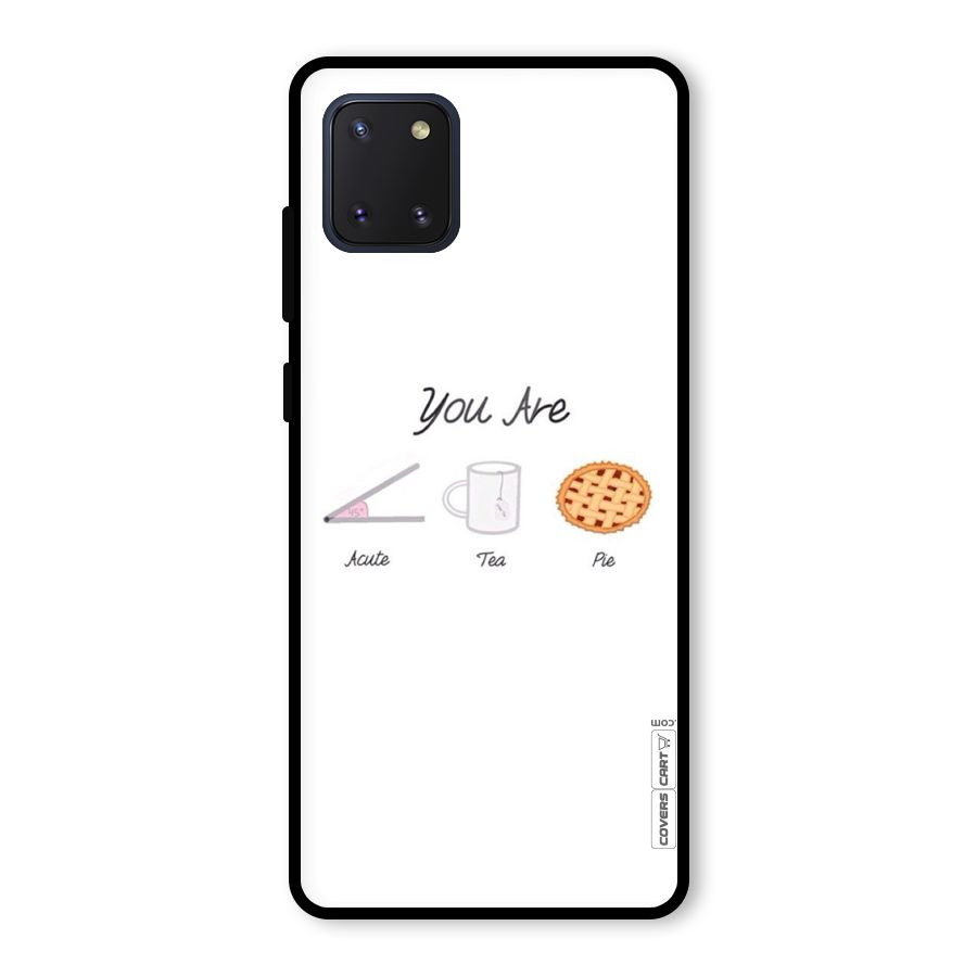 Acute Tea Pie Glass Back Case for Galaxy Note 10 Lite