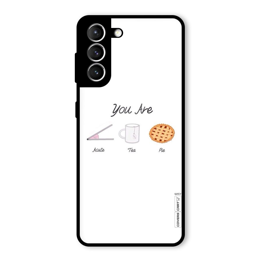 Acute Tea Pie Glass Back Case for Galaxy S21 5G
