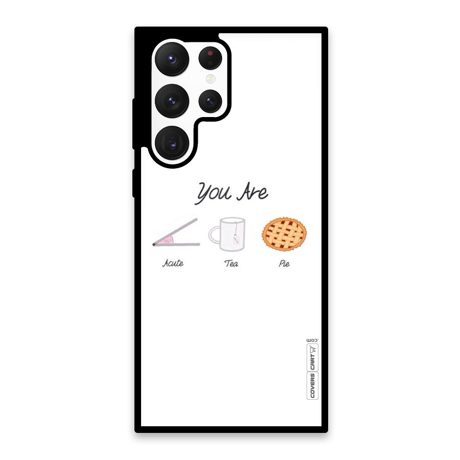 Acute Tea Pie Glass Back Case for Galaxy S22 Ultra 5G