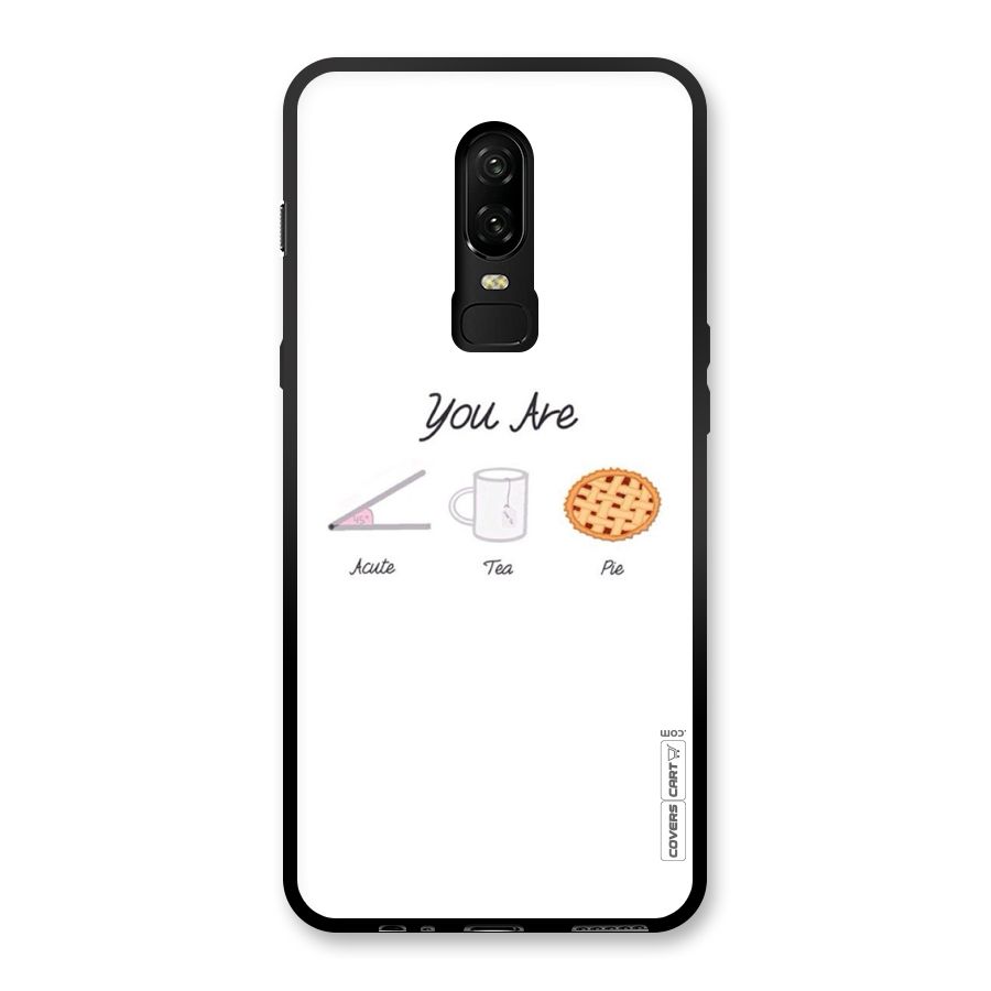 Acute Tea Pie Glass Back Case for OnePlus 6
