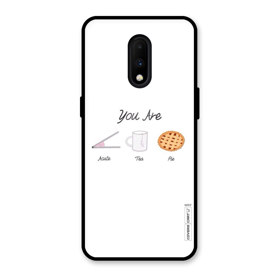Acute Tea Pie Glass Back Case for OnePlus 7
