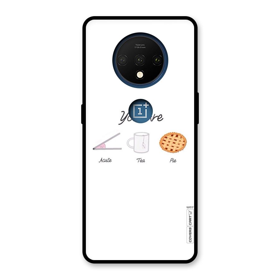 Acute Tea Pie Glass Back Case for OnePlus 7T
