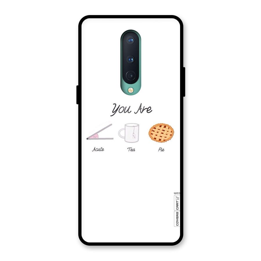 Acute Tea Pie Glass Back Case for OnePlus 8