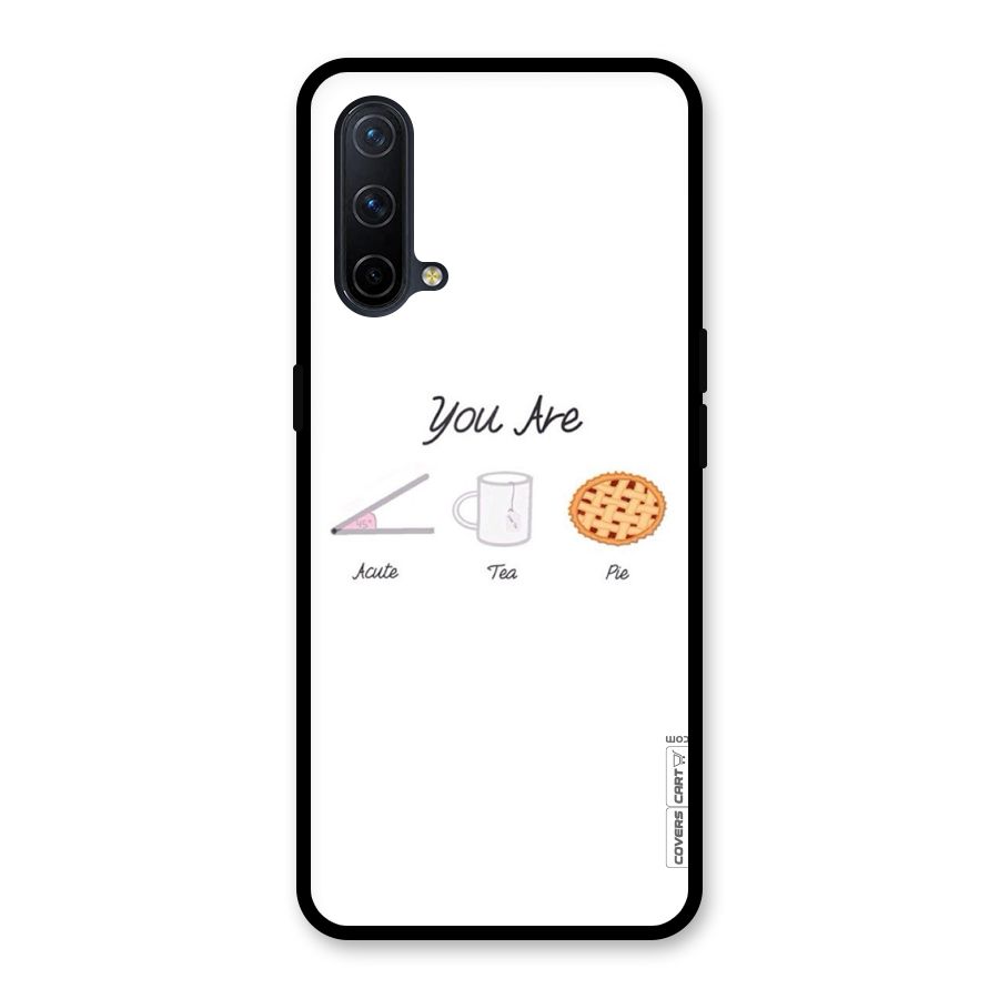 Acute Tea Pie Glass Back Case for OnePlus Nord CE 5G