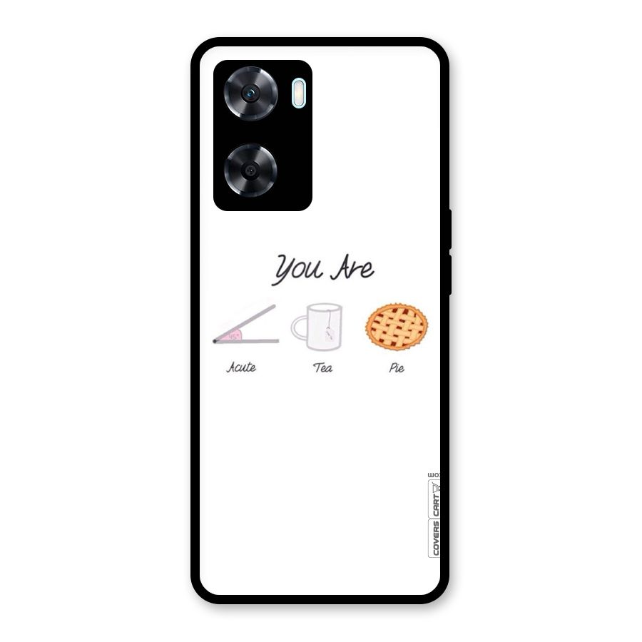 Acute Tea Pie Glass Back Case for Oppo A77