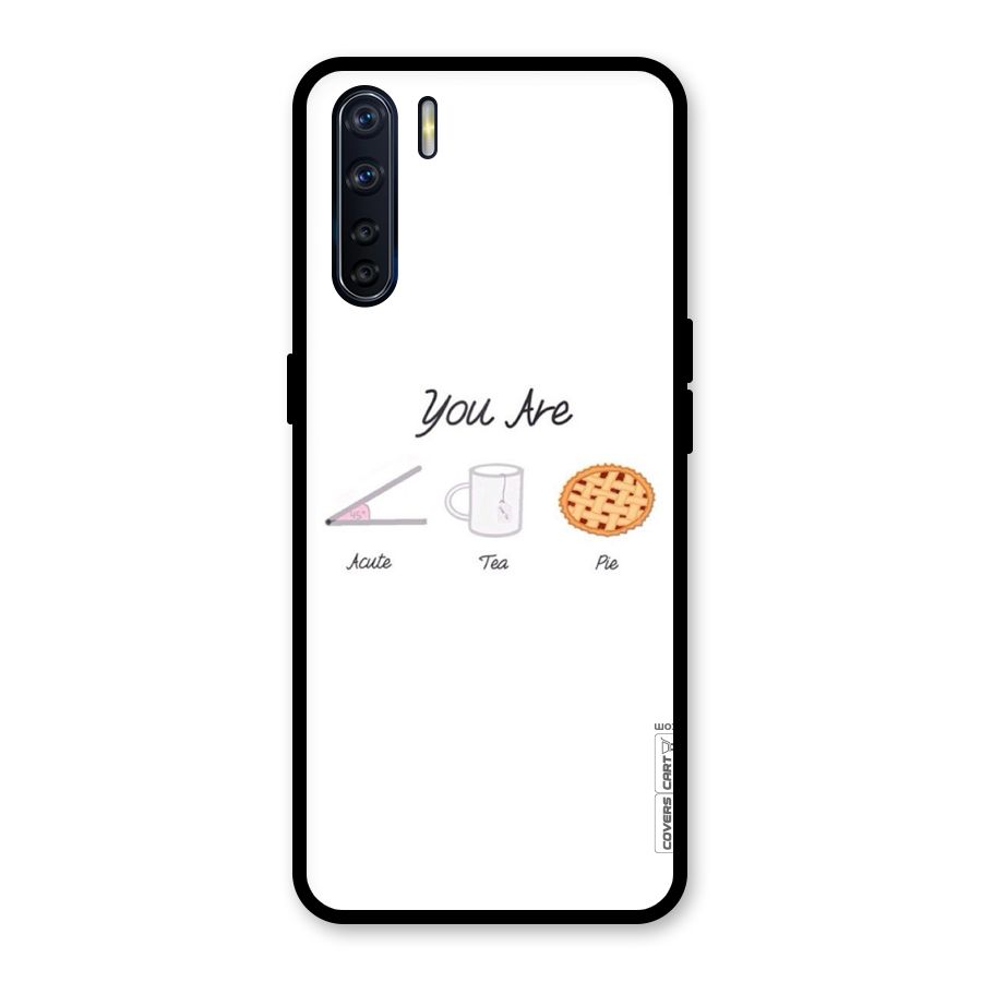 Acute Tea Pie Glass Back Case for Oppo F15