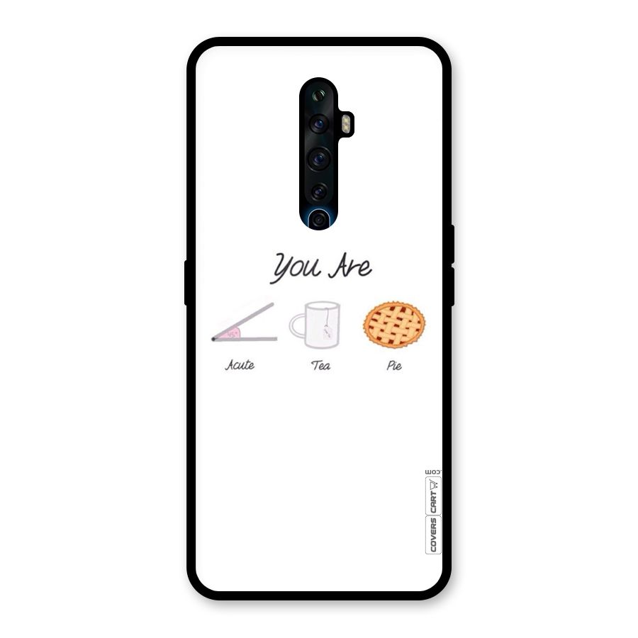 Acute Tea Pie Glass Back Case for Oppo Reno2 Z