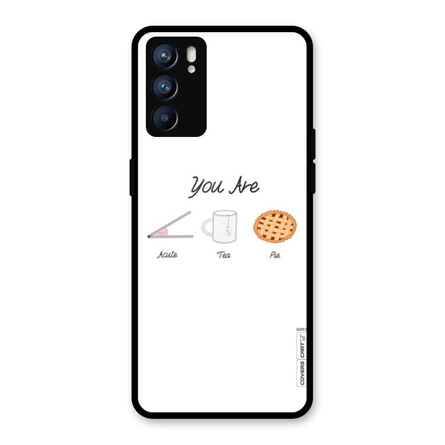 Acute Tea Pie Glass Back Case for Oppo Reno6 5G