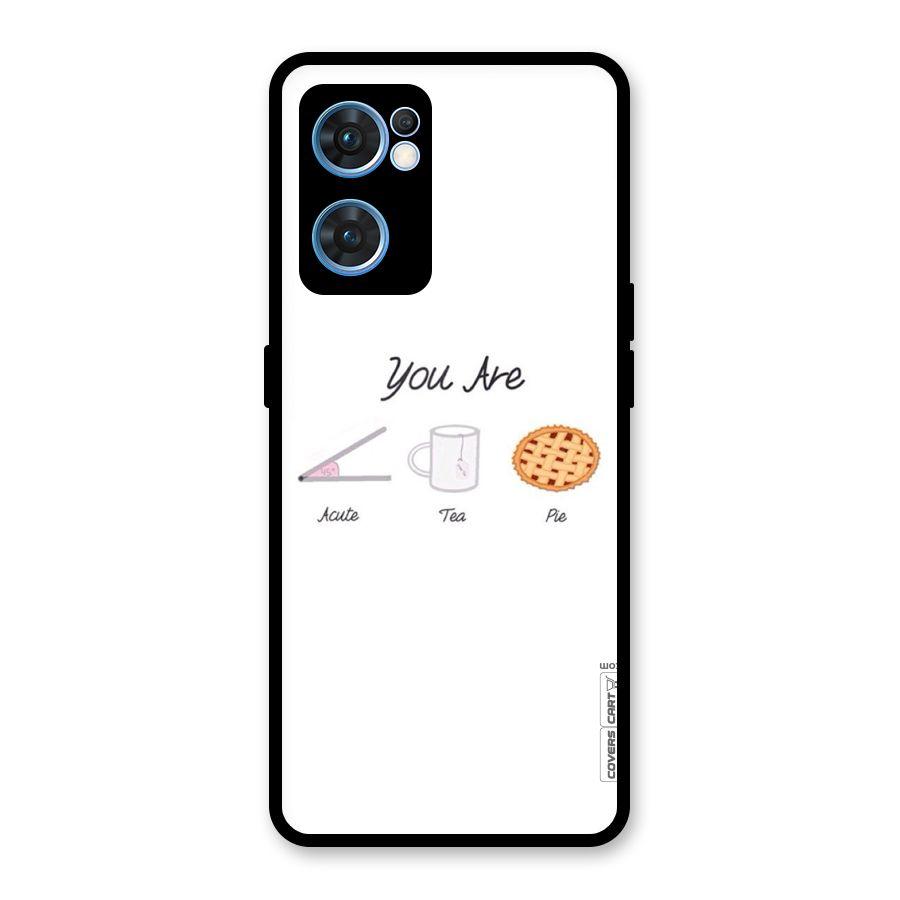 Acute Tea Pie Glass Back Case for Oppo Reno7 5G