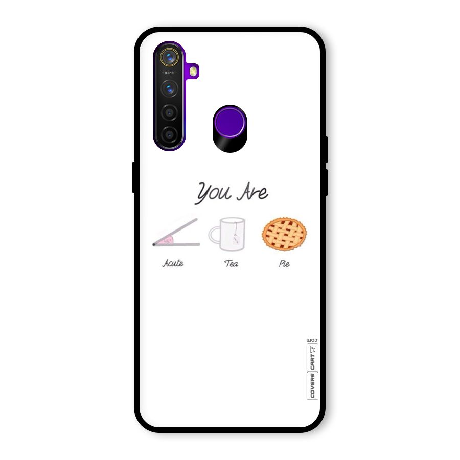Acute Tea Pie Glass Back Case for Realme 5 Pro