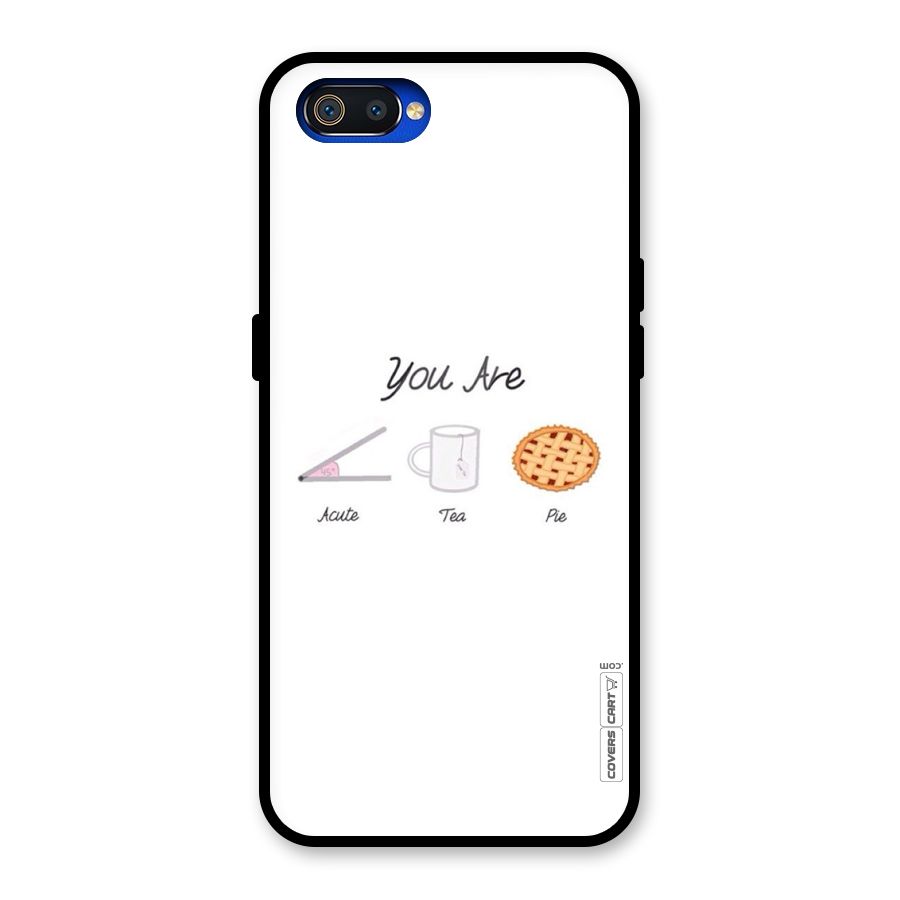 Acute Tea Pie Glass Back Case for Realme C2