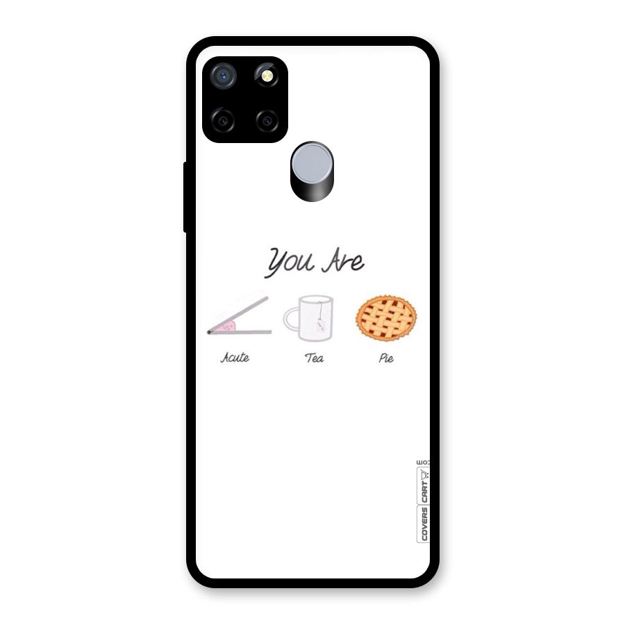 Acute Tea Pie Glass Back Case for Realme Narzo 20