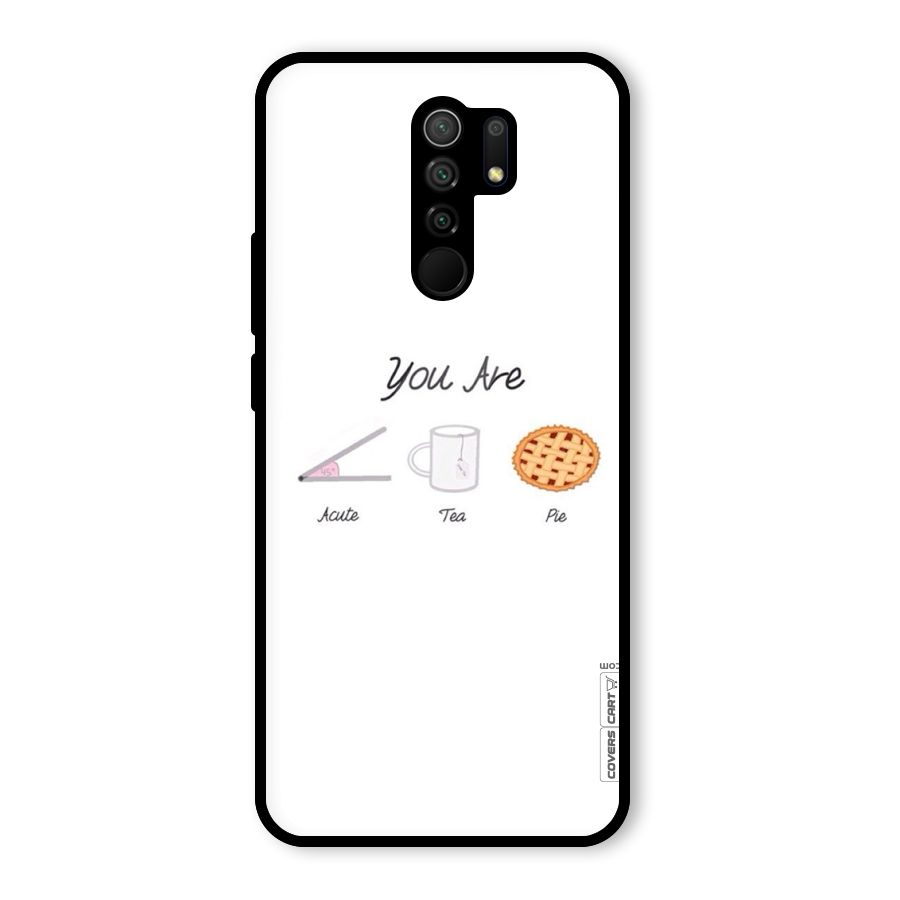 Acute Tea Pie Glass Back Case for Redmi 9 Prime