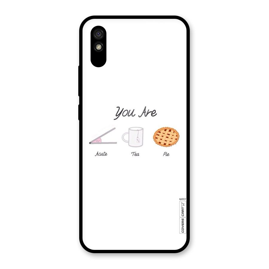 Acute Tea Pie Glass Back Case for Redmi 9i